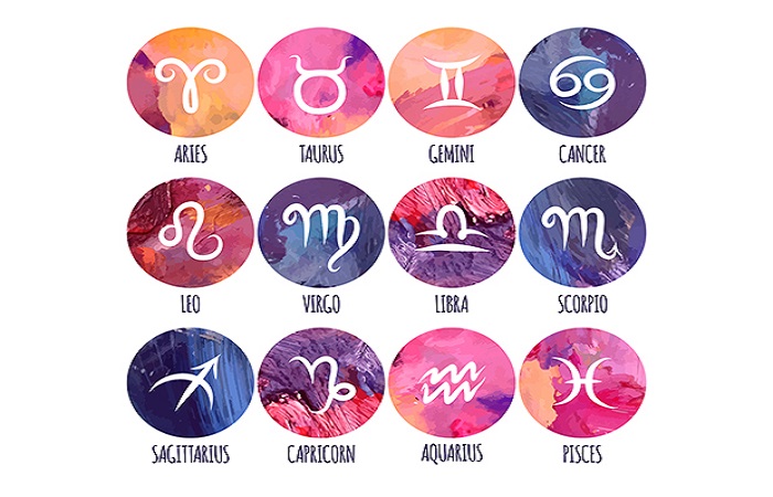 what are all the zodiac signs colors