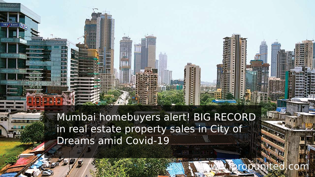 BIG RECORD in real estate property sales in City of Dreams amid Covid-19
