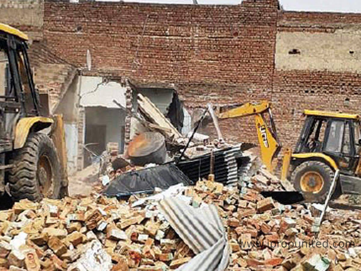 Three illegal colonies on 7 acres agricultural land were demolished in Gurgaon